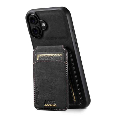 Suteni H02 Litchi Leather Card Wallet Stand Back Phone Case