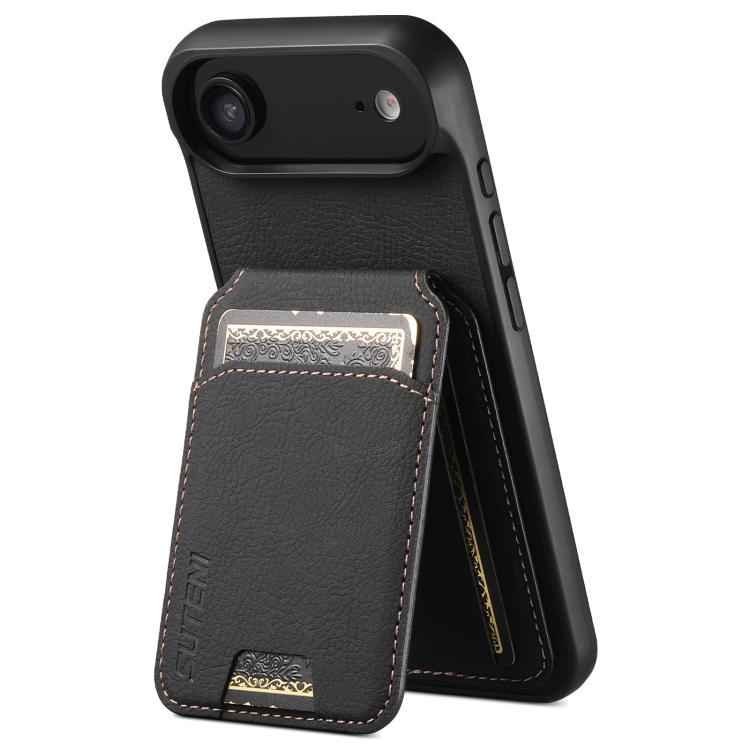 Suteni H02 Litchi Leather Card Wallet Stand Back Phone Case