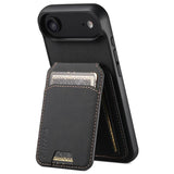Suteni H02 Litchi Leather Card Wallet Phone Case with Stand Back Design