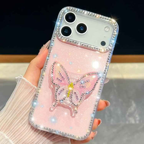 Diamond Glitter Butterfly Holder Phone Case