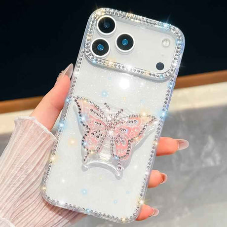 Diamond Glitter Butterfly Holder Phone Case