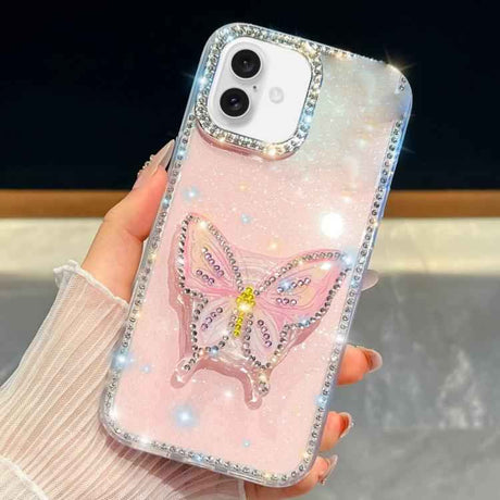 Diamond Glitter Butterfly Holder Phone Case