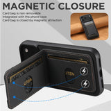 Suteni H03 Litchi Leather Phone Case Card Bag Stand Back for Phones