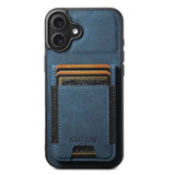 Suteni H03 Litchi Leather Card Bag Stand Back Phone Case