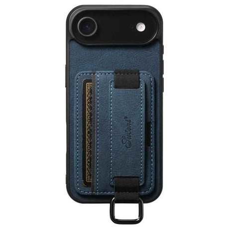Suteni H13 Litchi Leather Wrist Strap Wallet Back Phone Case
