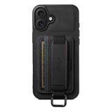Suteni H13 Litchi Leather Wrist Strap Wallet Back Phone Case