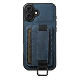 Suteni H13 Litchi Leather Wrist Strap Wallet Back Phone Case