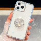 Diamond Glitter Diamond Round Holder Phone Case