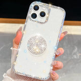 Diamond Glitter Diamond Round Holder Phone Case