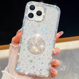 Diamond Glitter Diamond Round Holder Phone Case