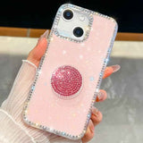 Diamond Glitter Diamond Round Holder Phone Case