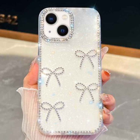 Diamond Glitter Bow-knot Four-Corner Shockproof Phone Case