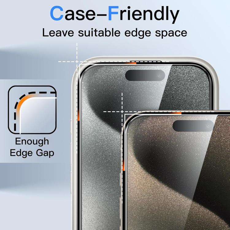 10pcs 360-Degree Privacy Silk-Screen Print Large Curved Edge High-Aluminium Tempered Glass Film, For iPhone 16e / iPhone 17 Pro Max