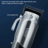 VGR V-278 10W USB Metal Electric Hair Clipper with LED Digital Display, V-278 (Gold), V-278 (Silver)