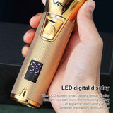 VGR V-280  10W USB Metal Electric Hair Clipper with LED Digital Display, V-280 (Black), V-280 (Gold)
