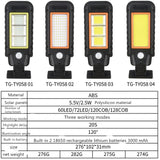 Solarlampenkörper-Induktionswandlampe LED-Straßenlaterne für den Außenbereich, wasserdichte Beleuchtung, 60 LED, 72 LED, 120 COB, 128 COB