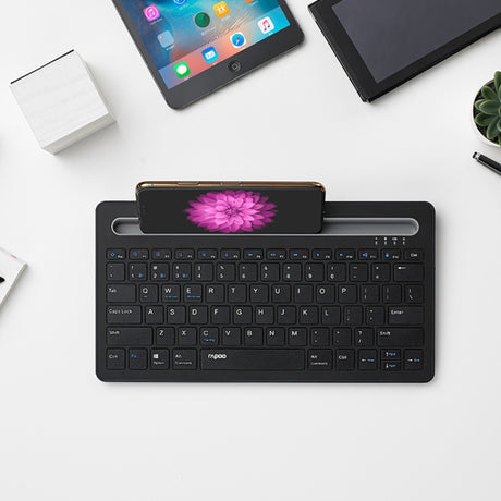 Rapoo XK100 78 Keys Wireless Bluetooth Office Business Keyboard - LYDARZ