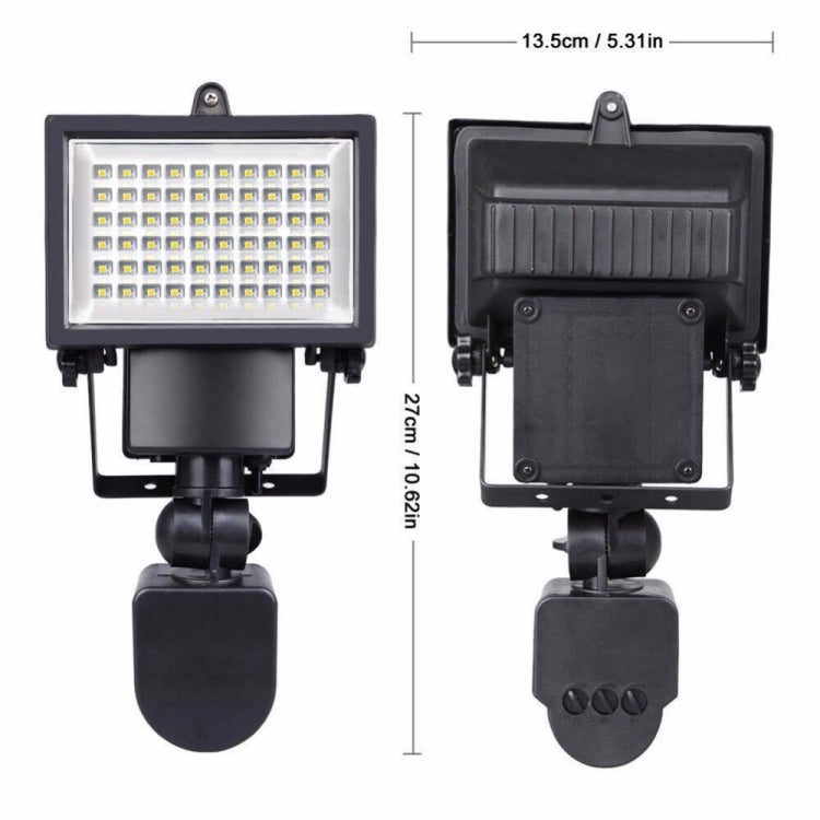 Outdoor Solar Sensor Security Flood Light Spot Lamp Energy Saving Solar Lights, 60 LEDs, 100 LEDs, 120 LEDs