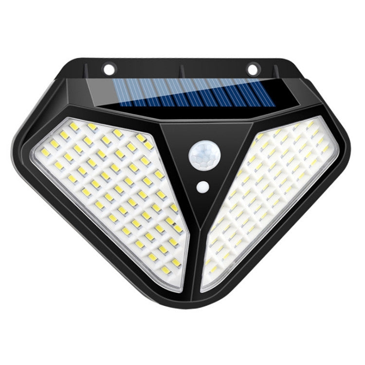 Solar Wandleuchte Körper Induktion Gartenlampe Villa Wasserdichte Außenbeleuchtung Straßenlaterne, 102 LED, 50 COB