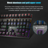 Rapoo V700S 104-Key RGB Backlit USB Wired Gaming Mechanical Keyboard