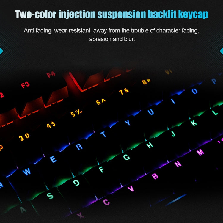 Rapoo V700S 104-Key RGB Backlit USB Wired Gaming Mechanical Keyboard