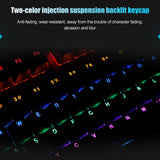 Rapoo V700S 104-Key RGB Backlit USB Wired Gaming Mechanical Keyboard