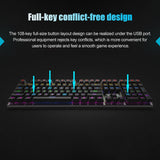 Rapoo V700S 104-Key RGB Backlit USB Wired Gaming Mechanical Keyboard