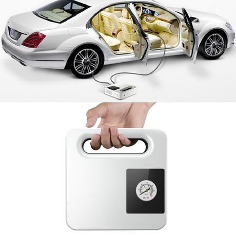 12V Car Air Pump Car Portable Tire Electric Pump, Mechanical Version(White), Digital Version(White) - LYDARZ