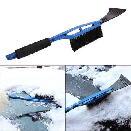 Multifunctional Car Windshield Snow Shovel Removal Brush, Red, Blue