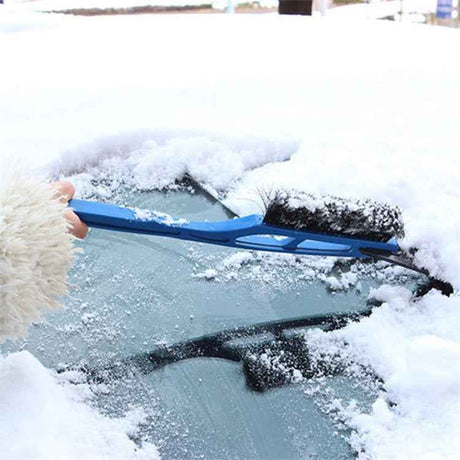 Multifunctional Car Windshield Snow Shovel Removal Brush, Red, Blue