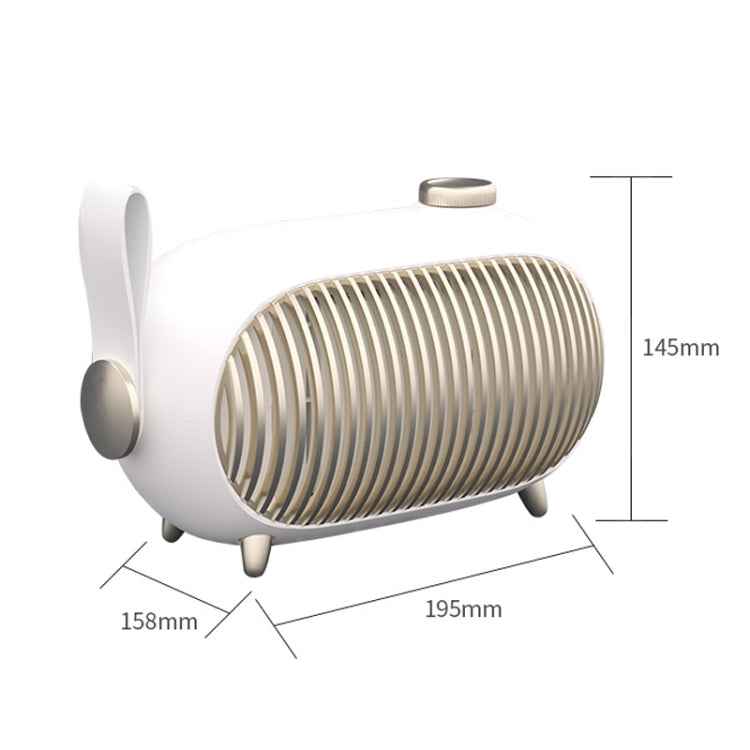 N301 Mini Heater Office Desk Silent Hot Air Heater Household Bedroom Heater, EU Plug, US Plug