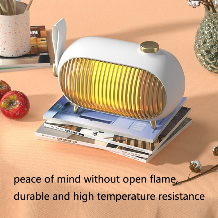 N301 Mini Heater Office Desk Silent Hot Air Heater Household Bedroom Heater, EU Plug, US Plug