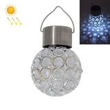 2 PCS Solar Hollow Ball Pendent Lamp Decorative Garden Light, 2 PCS Hollow Ball White, 2 PCS Hollow Ball Colorful