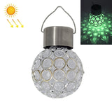 2 PCS Solar Hollow Ball Pendent Lamp Decorative Garden Light, 2 PCS Hollow Ball White, 2 PCS Hollow Ball Colorful