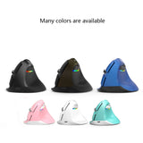 DELUX M618Mini Colorful Wireless Luminous Vertical Mouse,Pink Wireless Mouse