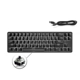 Ajazz K680T Mini USB Wired Dual-mode Charging 68-keys Laptop Bluetooth Mechanical Keyboard