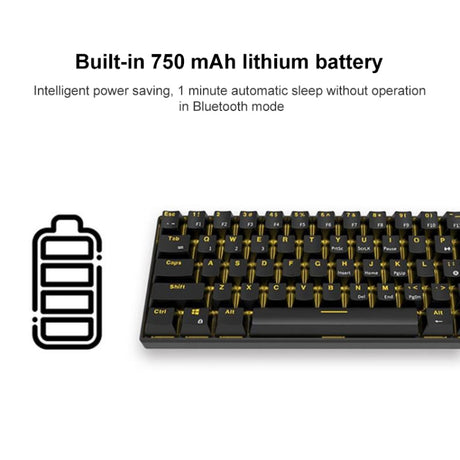 RK61 61 Keys Bluetooth / Wireless Dual Modes Tablet Mobile Gaming Mechanical Keyboard - LYDARZ