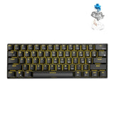 Teclado mecánico RK61 para juegos móviles, tableta, Bluetooth/inalámbrico, modo dual, 61 teclas