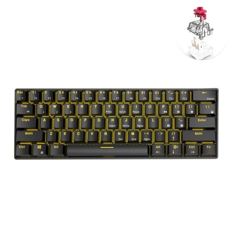 RK61 61 Keys Bluetooth / Wireless Dual Modes Tablet Mobile Gaming Mechanical Keyboard - LYDARZ