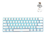 Teclado mecánico RK61 para juegos móviles, tableta, Bluetooth/inalámbrico, modo dual, 61 teclas
