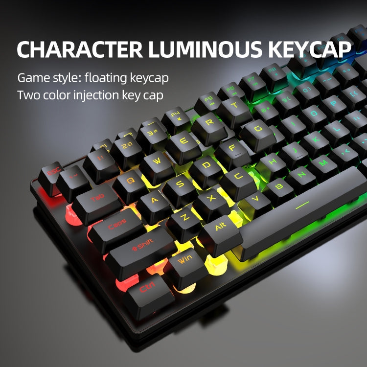 ZIYOULANG T3 Wireless Charging Gaming Lighted Keyboard and Mouse Set