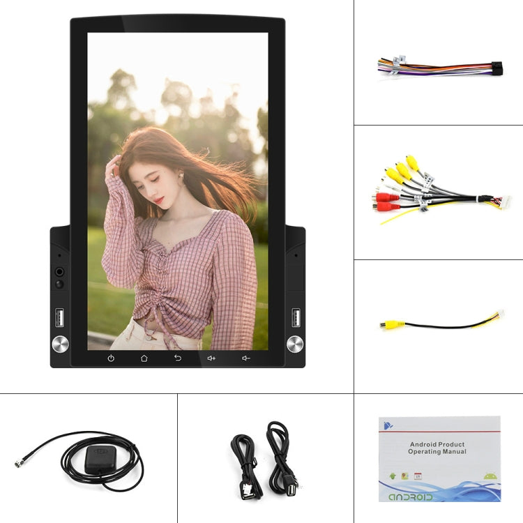 Reproductor MP5 para coche con pantalla vertical de 9,7 pulgadas, cristal HD 2.5D, navegación Android, todo en uno, estándar, estándar con cámara de 4 luces, estándar con cámara de 8 luces, estándar con cámara de 12 luces