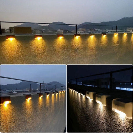 Solar Railing Light Staircase Light Outdoor Waterproof LED Step Light Garden Decoration Landscape Light - LYDARZ