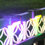 Luz solar para barandilla: luz LED impermeable para escalones, ideal para decoración de jardines y paisajismo.