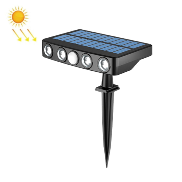 With Ground Plug Wiring Free Infrared Sensor Waterproof Solar Lighting Wall Light, With Ground Plug White Light, With Ground Plug Warm Light, With Ground Plug RGB