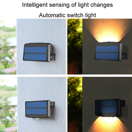 With Ground Plug Wiring Free Infrared Sensor Waterproof Solar Lighting Wall Light - LYDARZ