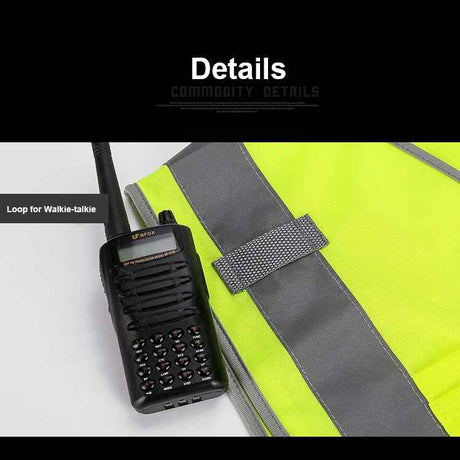 Multi-pockets Safety Vest Reflective Workwear Clothing, XXL-Chest 130cm, L-Chest 118cm, M-Chest 112cm, XL-Chest 124cm