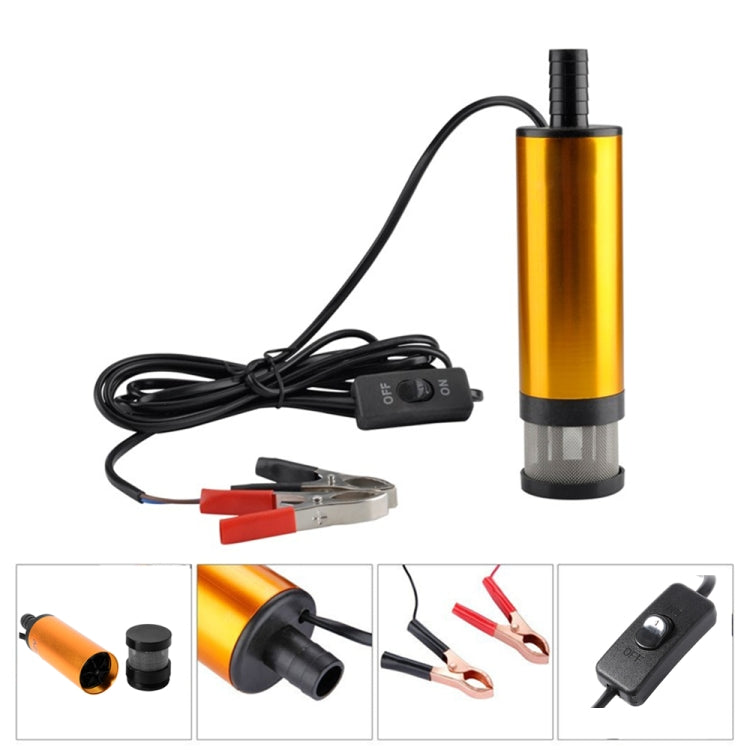Bomba sumergible de 12 V para transferencia de diésel, agua y aceite con interruptor de encendido/apagado