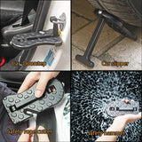 Car Doorstep Vehicle Rooftop Roof Rack Assistance Easy Install The Door Step Hooked On Car Truck SUV Portable Safety Hammer, Vehicle Rooftop Rack