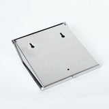Lámpara solar de pared para exteriores con número - 2 LED, resistente al agua, de acero inoxidable